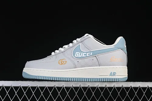 All categories Nk Air Force 1 Air Force series Nk Air Force 1 Low Air Force low-top Nike Air Force 1'07 Low Gucci joint gray blue Air Force 1 low-top casual sneakers YF9511-800